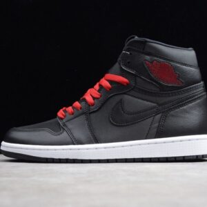 Jordan 1 Retro High Black Satin Gym Red(SP batch) 555088-060