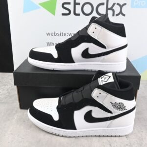 Air Jordan 1 Mid Diamond Black White DH6933-100