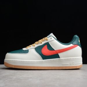 Nike Air Force 1 Low Id Cream Green Red AQ3778-991