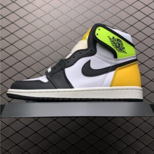 Jordan 1 Retro High White Black Volt University Gold 555088-118
