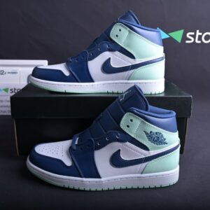 Jordan 1 Mid Mystic Navy Mint Foam (GS) 554725-413