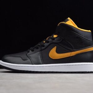 Jordan 1 Mid Black University Gold CI9352-001